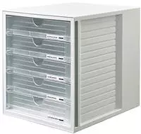 HAN 1450-63, HAN Schubladenbox System-Box transparent 1450-63, DIN C4 mit 5