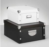 Zeller Aufbewahrungsbox 9,6 l schwarz 26,0 x 31,0 x 14,0 cm