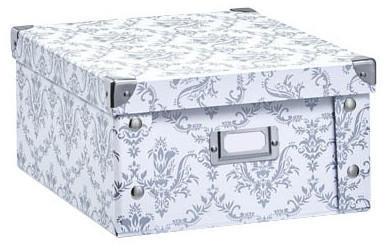 Zeller Aufbewahrungsbox Pappe weiß (17972)
