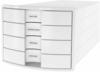 Han Schubladenbox 1012-12, Impuls, A4, 4 Fächer, Kunststoff, geschlossen, weiß