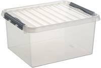 Kunststoff-box Q-line 36 L Mit Deckel Transparent Aufbewahrungsbox Kiste - Sunware
