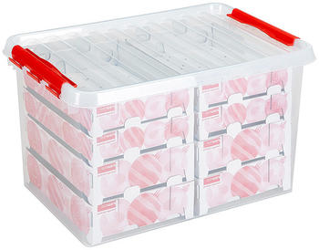 Sunware Q-Line Box für 116 Weihnachtskugeln 62L transparent (83511605)