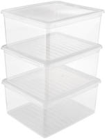 keeeper Aufbewahrungsbox "bea, clearbox mit Air Control-System" 3 x 18 l,...