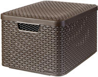 30l Curver Style Beh&auml;lter Mit Deckel, Braun