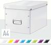 Leitz Aufbewahrungsbox 6108-00-01 ClickundStore Cube, 35,7Liter, Pappe, weiß, A4, 32