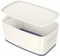 LEITZ 52291001, LEITZ MyBox Aufbewahrungsbox 5,0 l perlwei&szlig;/grau 31,8 x 19,1 x...