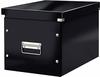 Leitz Aufbewahrungsbox 6108-00-95 ClickundStore Cube, 35,7Liter, Pappe, schwarz, A4,