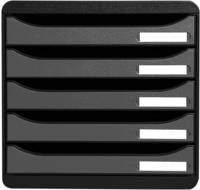 Exacompta 309738D, Exacompta Stapelbare Boxen (A4+) (309738D) Silber
