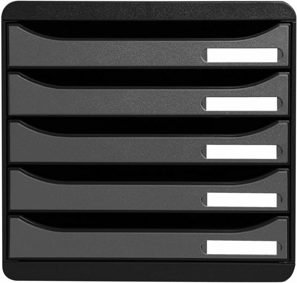 Exacompta Box BIG-BOX PLUS silber DIN A4 5 Schubladen (309738D)