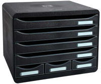 Exacompta 307714D, Exacompta Schubladenbox 307714D DIN A4+ quer 35,5 x 27,0 x 27,1 cm