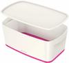 LEITZ MyBox Aufbewahrungsbox 5,0 l perlweiß/pink 31,8 x 19,1 x 12,8 cm