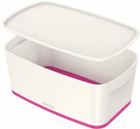 LEITZ 52291023, LEITZ MyBox Aufbewahrungsbox 5,0 l perlwei&szlig;/pink 31,8 x 19,1 x...