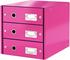 Leitz Box Click & Store pink DIN A4 3 Schubladen (6048-00-23)