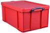 Really Useful Products Box Aufbewahrungsbox 64L rot 71x44x31cm (64RCB)