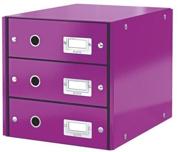 Leitz Box Click & Store violett DIN A4 3 Schubladen (6048-00-62)