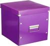 Leitz Aufbewahrungsbox 6108-00-62 ClickundStore Cube, 35,7Liter, Pappe, violett, A4,