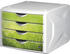 Helit The Chameleon grün DIN A4 mit 4 Schubladen (H6129650)