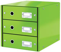 LEITZ 60480054, LEITZ Schubladenbox Click & Store gr&uuml;n 60480054, DIN A4 mit 3