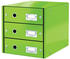 Leitz Click & Store grün DIN A4 mit 3 Schubladen (6048-00-54)