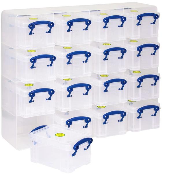 Really Useful Products Box 0,3 Liter transparent 37,5 x 12,5 x 31 cm 16 Stk. (0.3CORG)