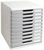 Box Modulo steingrau DIN A4 10 Schubladen (302041D)