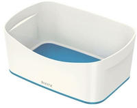 LEITZ 52571036, LEITZ MyBox Aufbewahrungsbox 3,0 l perlwei&szlig;/blau 24,6 x 16,0 x...