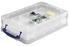 Really Useful Products Box Aufbewahrungsbox 4L transparent 39,5x25,5x8,8cm (4CDIV15+DIV8)