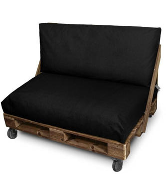 Happers Outdoor pallet cushion 120x60x20 Black mat