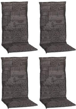 beo 4er Set Boa Vista M127 Ornamente grau auf grau für Hochlehner-Stühle (21043)
