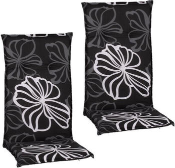 beo Saumauflage im 2 er Set Hochlehner schwarz/weiß für Hochlehner-Stühle (7818)