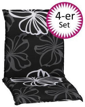 beo Saumauflage im 4 er Set Niedriglehner schwarz/weiß für Niedriglehner-Stühle (2943)