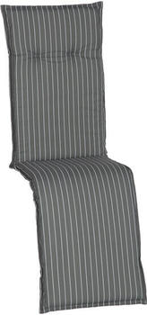 beo Saumenauflage für Relaxstühle - Belm - graues Polster mit weißen Streifen M050 (79686)