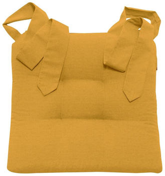 Jemidi chair cushion with ribbon yellow