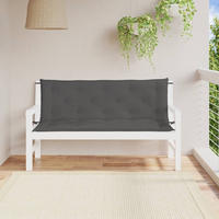 Vidaxl Garden Bench Cushion Anthracite 150x(50+50)x7cm Oxford Fabric
