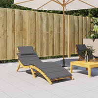 vidaXL Sonnenliegen-Auflage Anthrazit 186x58x4 cm Oxford-Gewebe
