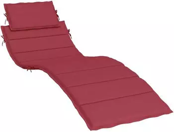 vidaXL Sonnenliegen-Auflage 186x58x3cm Oxford-Gewebe Weinrot (314167)
