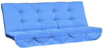 Outsunny Auflagen-Set f&uuml;r Hollywoodschaukel 170 cm Blau