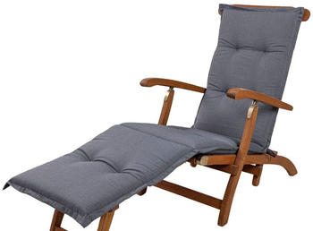 Kettler Auflage Deckchair Florence 190x49x6cm KETTtex grau meliert