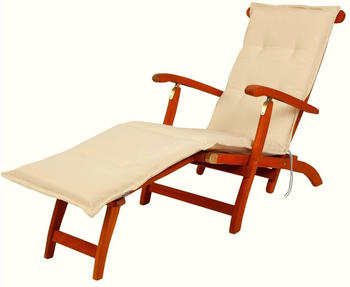 Kettler Auflage Deckchair Florence 190x50x6cm KETTtex beige