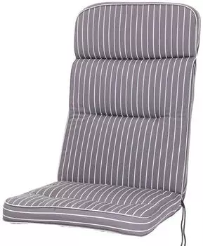 Kettler Auflage Hochlehner Alicante 120x50x7cm KETTtex grau-weiß gestreift