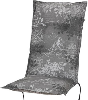 Kettler Auflage Hochlehner Bali 120x49x8cm KETTtex grau Rosen Royal Garden