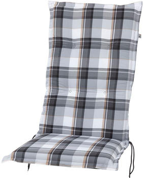 Kettler Auflage Hochlehner Milano 120x49x6cm KETTtex grau-weiß-braun kariert