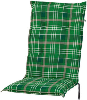 Kettler Auflage Hochlehner Milano 120x49x6cm KETTtex grün-braun kariert
