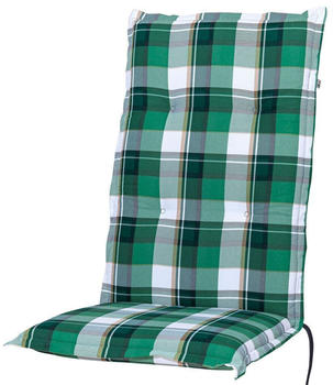Kettler Auflage Hochlehner Milano 120x49x6cm KETTtex grün-weiß kariert