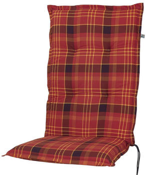 Kettler Auflage Hochlehner Milano 120x49x6cm KETTtex rot-gelb kariert