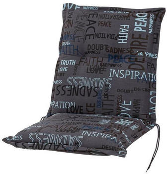 Kettler Auflage Niederlehner Florence 100x50x8cm KETTtex anthrazit Schrift