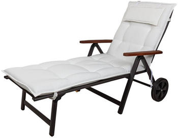 Kettler Auflage Rollliege Marbella 190x60x7,5cm KETTtex weiß