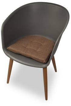 MC.Sammler sunnypillow set of 4 chair cushions 40x40 cm cushion pad brown