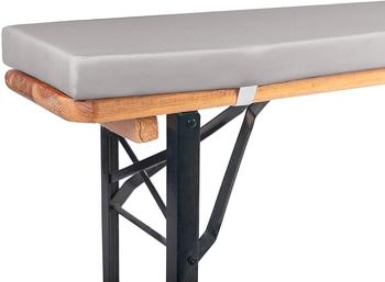 TexDeko Bierbankauflage XL 220x25x4cm grau