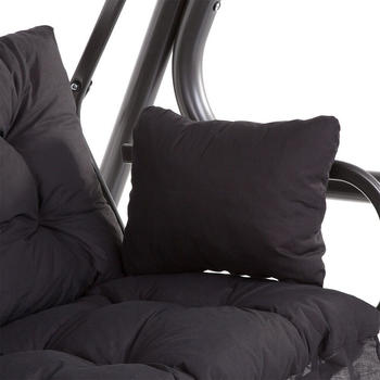 Patio Auflagen f&uuml;r Hollywoodschaukel Bora 170 cm schwarz
